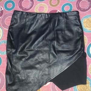 Half Leather Skirt