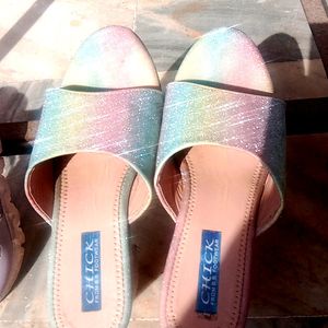 Unicorn 🦄 Shimmery Block Heels