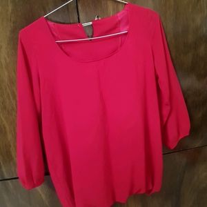 Hot Pink M Size Causual Geaogate Top