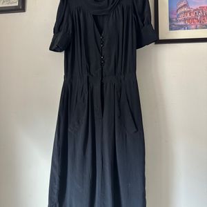 Vintage Silk Midi Dress