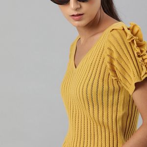 Roadster Crochet Fitted Top