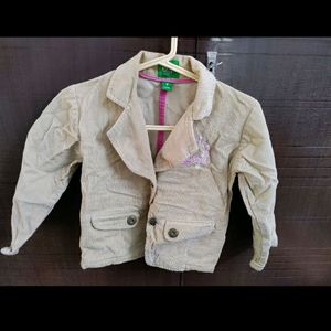 Beautiful Kids Coat With Metal Button