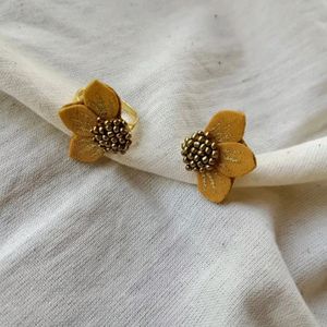 Homemade Floral Rings