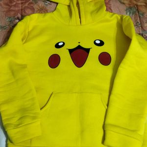 Yellow Pikachu Hoodie "L"