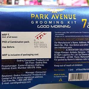 Park Avenue Good Morning Grooming Kit.