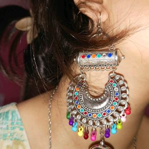 Multicoloured Jhumka