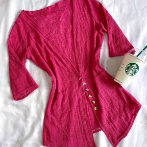 Pinterest Rose Cardigan Top