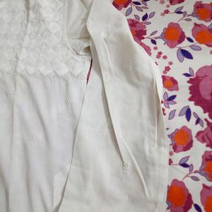 Men White Chikankari Kurta 5