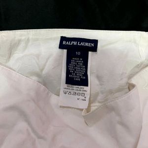 Ralph Lauren White Mini Skater skirt