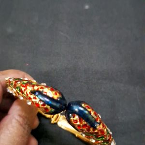 NEW Meenakari Peacock pattern kada