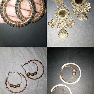 Combo Of 4 Earrings