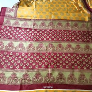 Banarasi Cotton Soft Silk No Blouse