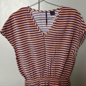 Levi’s Orange And blue Peplum Top