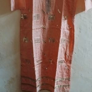 A very beautiful kurta plazzo duppata dress suit