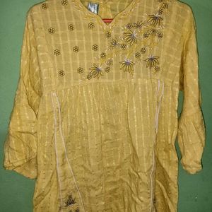 Yellow Shirt Kurti