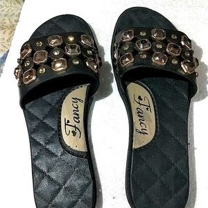 Fancy Black Slipper