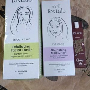 Foxtale Toner & Moisturizer & Lip Gloss