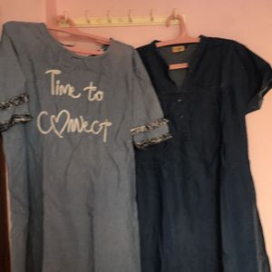 Denim Two Pcs Combo