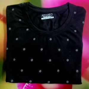 Atonic Brand New Black Cotton Tshirt For Boys