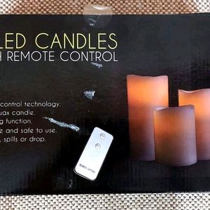 3 LED CANDLES WITH REMOTE CONTROL