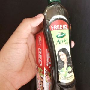 Dabur Hair Oil And 10rs Toothpaste Freee!