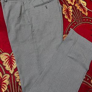 Grey Pants With Black Lines