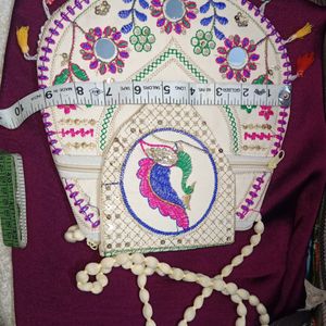 Embroidered Sling Bag