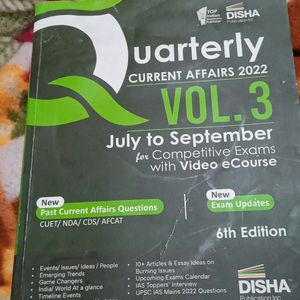 Quarterly Current Affairs 2022...Vol 3