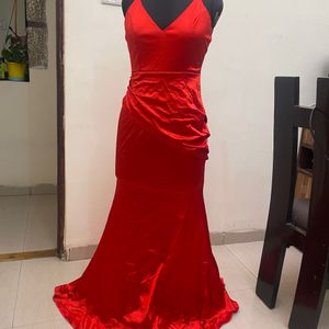 Red Bodycon Backless Dress