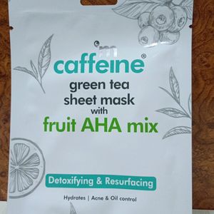 Combo Of 4 Mcaffeine Green tea Sheet Mask