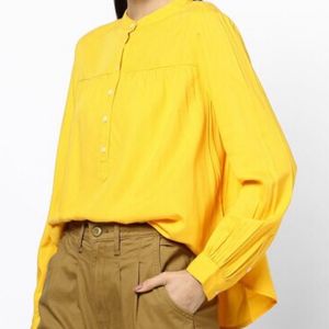 OG Levi’s 💛Woven Top, Mandarin Collar