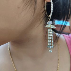 Hoop Stone Earrings