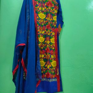 Floweral Work Full Length Kurta