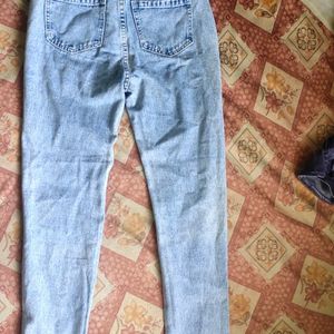 Urbanic Straight Leg Denim Faded Blue Jeans