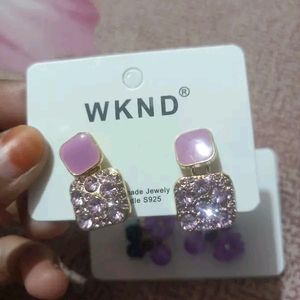 Trendy combo pack of 2 Korean Earing