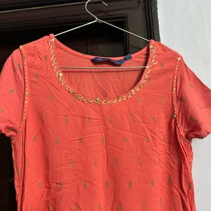 Peach Kurta For Sale🎉