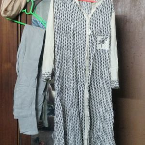 Kurta And Cotton Churi Style Pant.