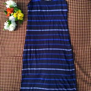 Blue Stripe Maxi Dress