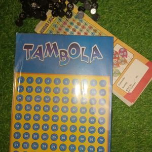 Tambola Game Board With Chits And Coins