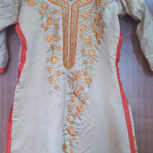 Orange Kurta Set