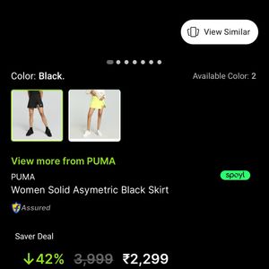 Puma Women Black Skirt