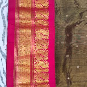 pure kanchipattu big border saree