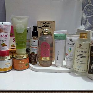 Combo Of 10 Products Facewashes, Bodywash, Face