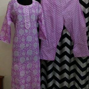 Plus Size Kurti Set