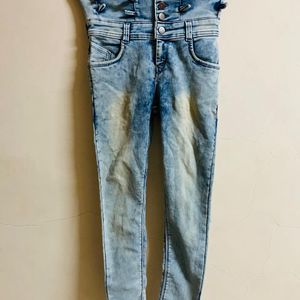 5 Button High Waist Jeans