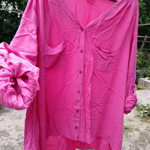 Rose Pink Cotton  3XL Beautiful Top