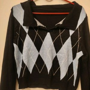 Korean Crop Sweater