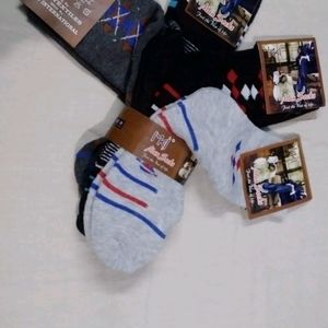Long Men Socks In Pack Of 4 Multi Colour