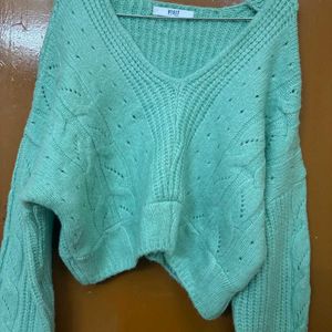 V Neck Woolly Pullover