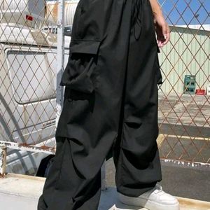 Black Parachute Pant